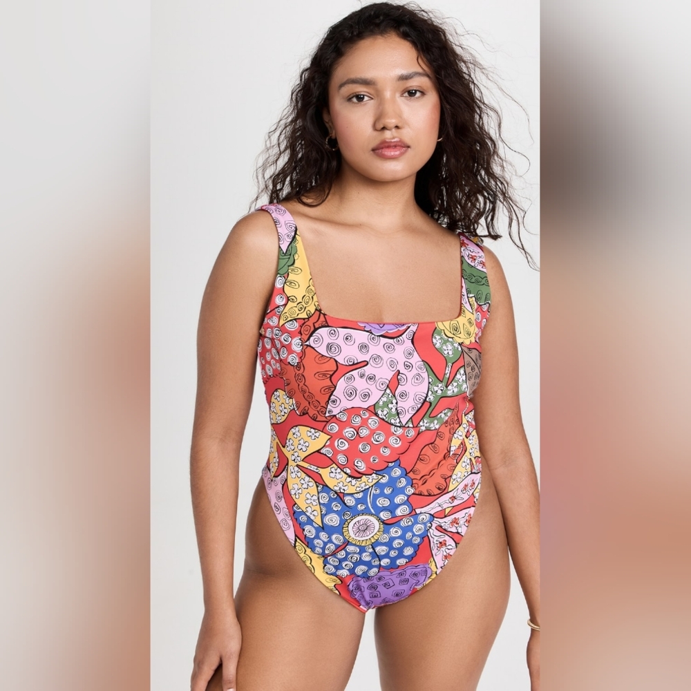Mara Hoffman Multicolor Floral Swimsuit